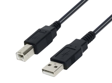 Type B USB Cable - 3'