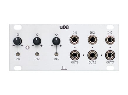 Transient Modules u3A Triple Attenuverter - 1U