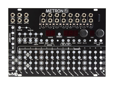 WMD Metron Trigger/Gate Rhythm Sequencer (Black)