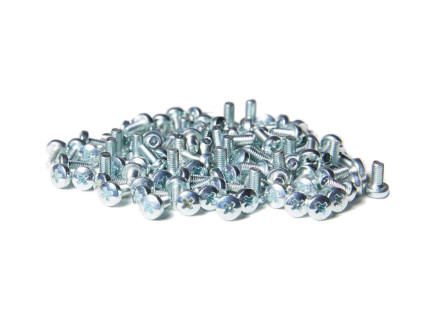 M3 x 6mm Zinc Phillips Panhead Screws (100 Pack)